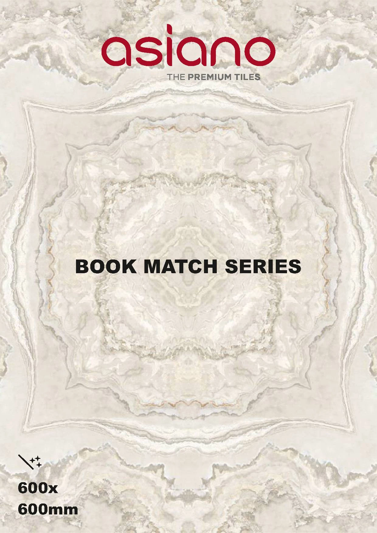 BOOKMATCH GLOSSY 600X600MM ASIANO