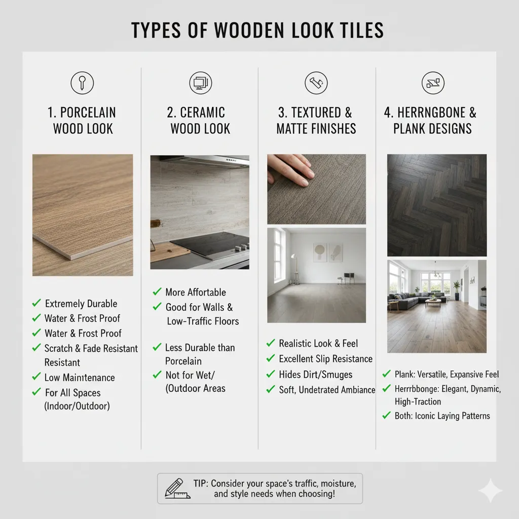 Types of Wooden Look Tiles