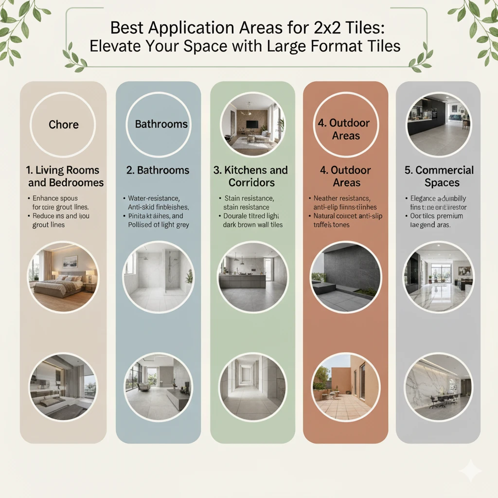 Best Application Areas for 2 by 2 Tiles