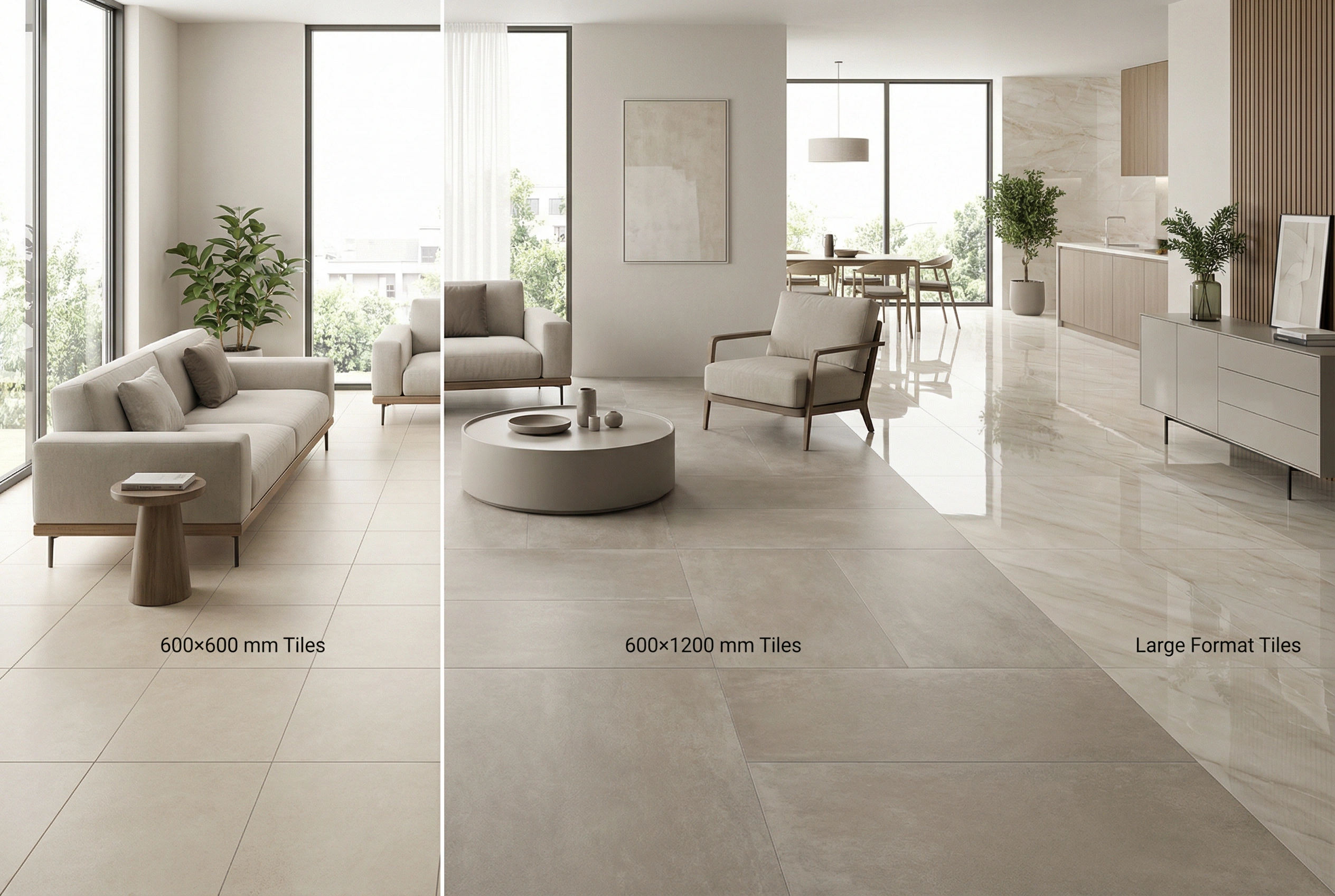Best Tile Sizes for Living Room