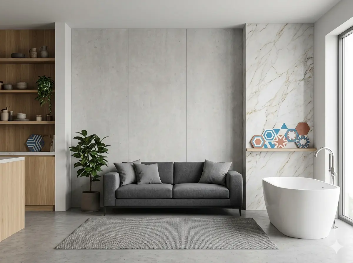 large format slab tiles