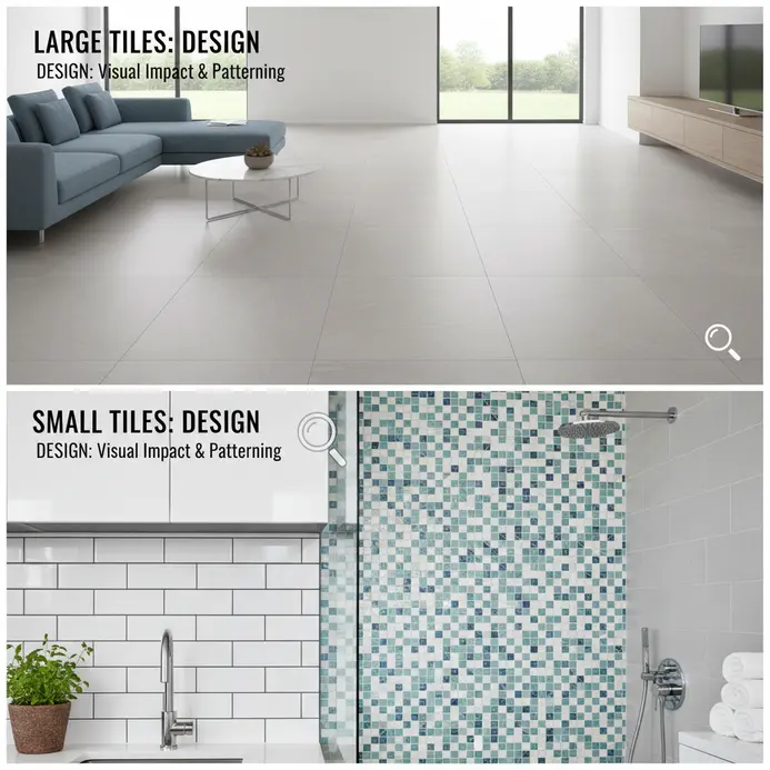 Large vs Small Tiles: Cost, Design & Installation Comparison