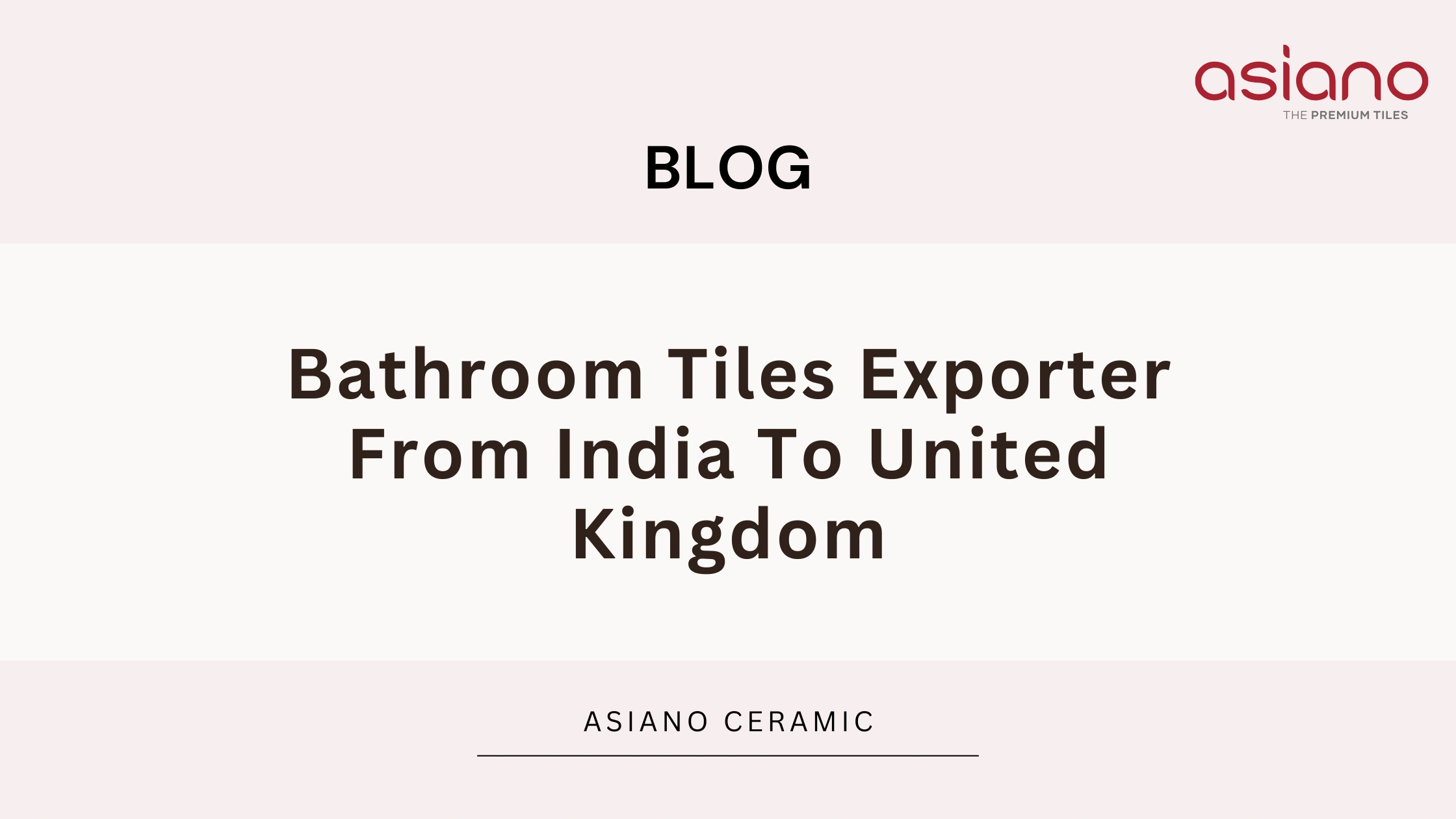 Bathroom Tiles Exporter From India To United Kingdom