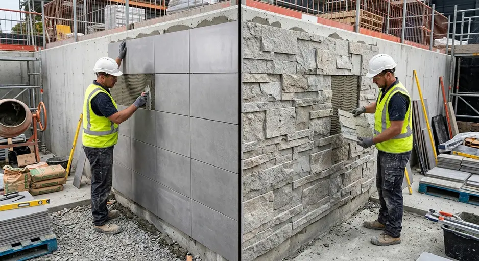 Regular Elevation Tile vs 3D Elevation Tile