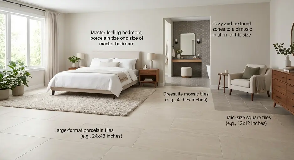 What Size Is Ideal for Bedroom Floor Tile Designs?