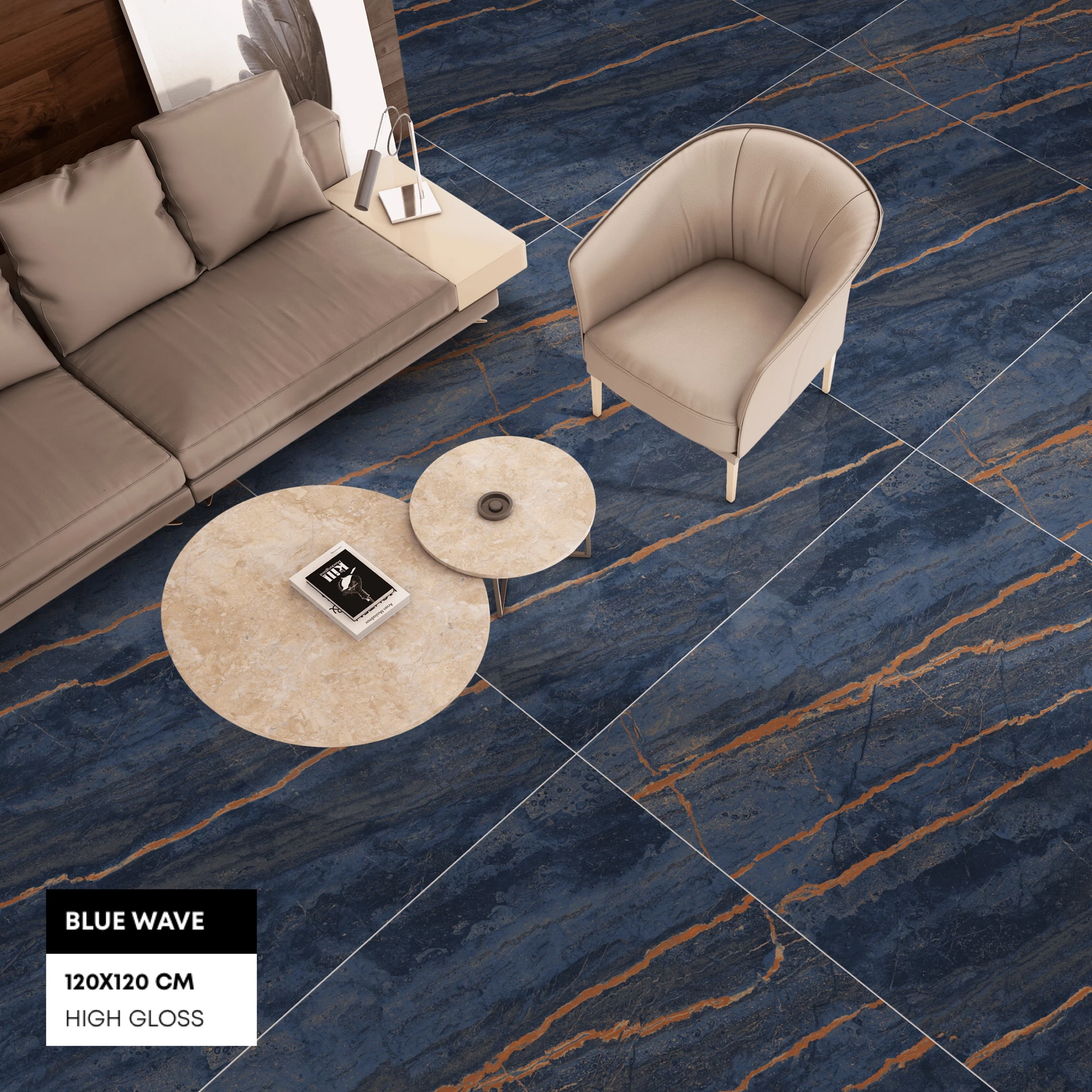 Collection - Slab Porcelain - 1200 x 1200 mm - BLUE WAVE 01 | Asiano ...
